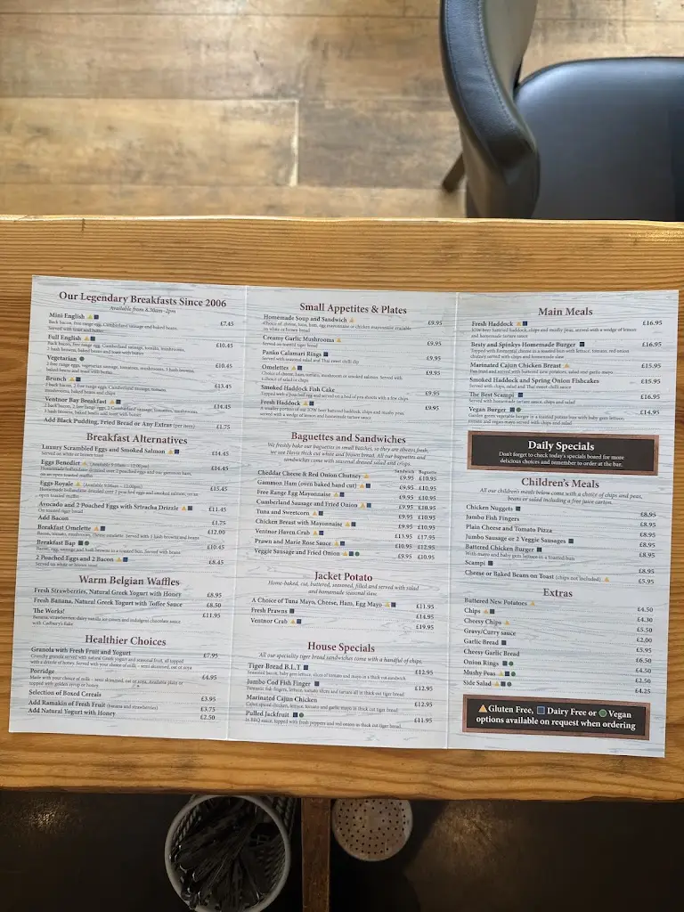 Menu_Besty & Spinkys_Ventnor_image_1