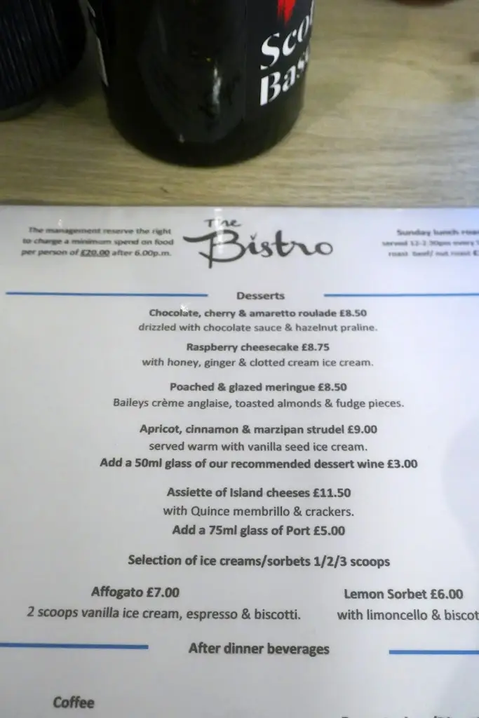Menu_The Bistro_Ventnor_image_1