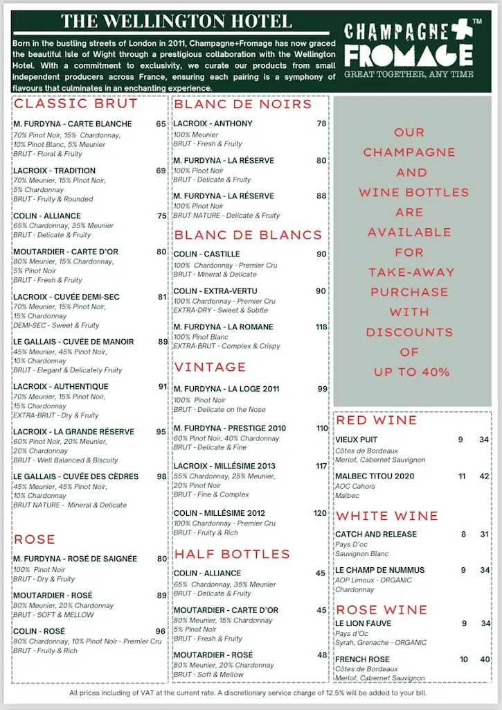 Menu_Wellington Bar & Restaurant_Ventnor_image_1