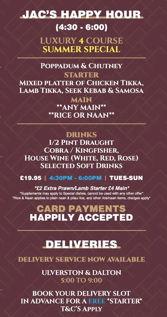 Menu_Bengal Rose Restaurant Ulverston_Ulverston_image_4