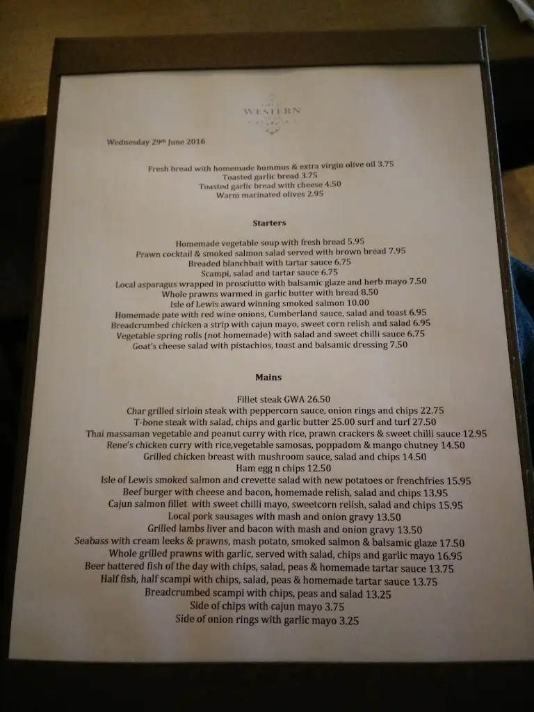 Menu_Great Western Arms_Adderbury_image_2