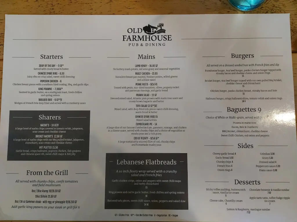 Menu_Old Farmhouse_Ulverston_image_3