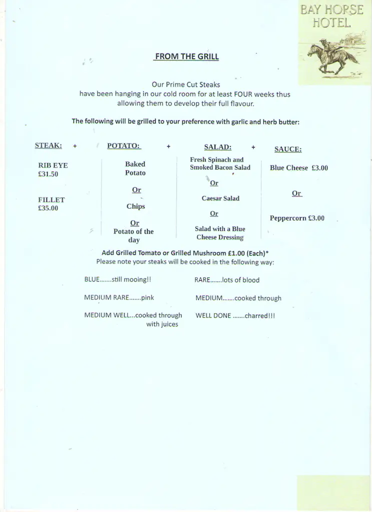 Menu_The Bay Horse Hotel & Restaurant_Ulverston_image_2
