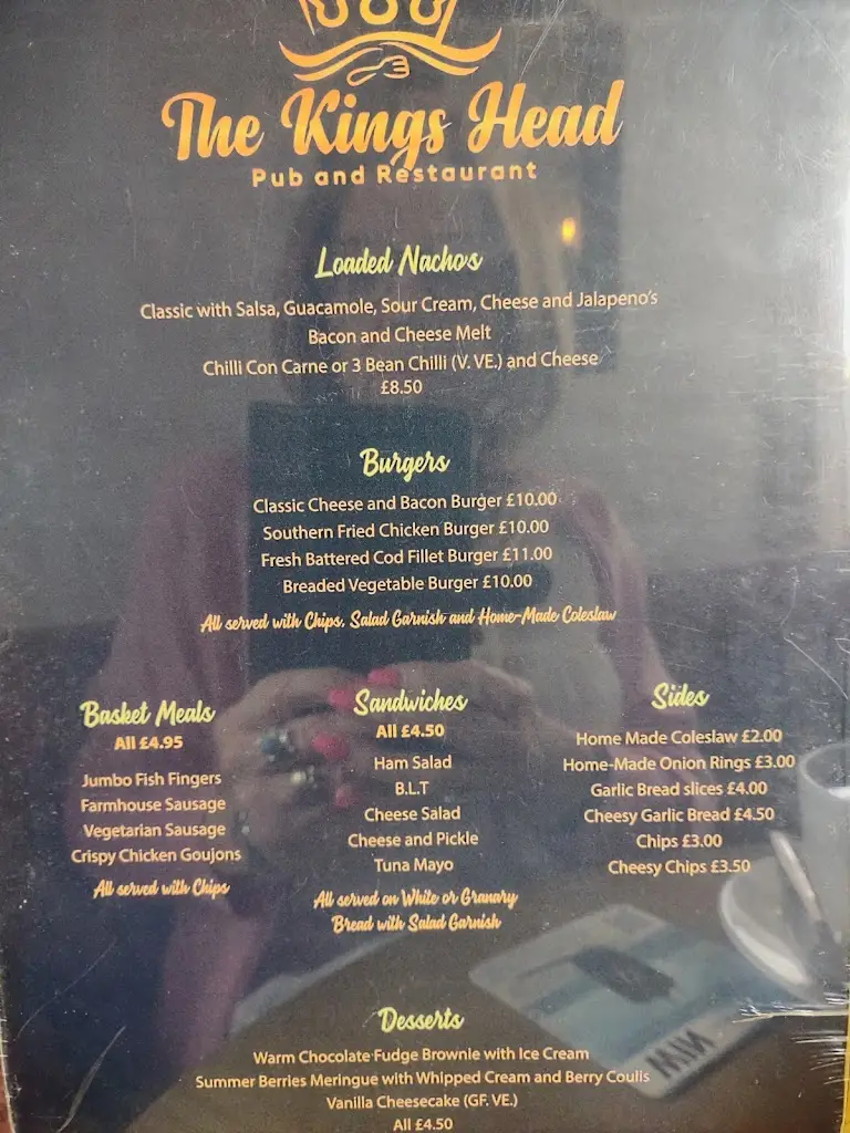 Menu_The Kings Head_Upton_image_4