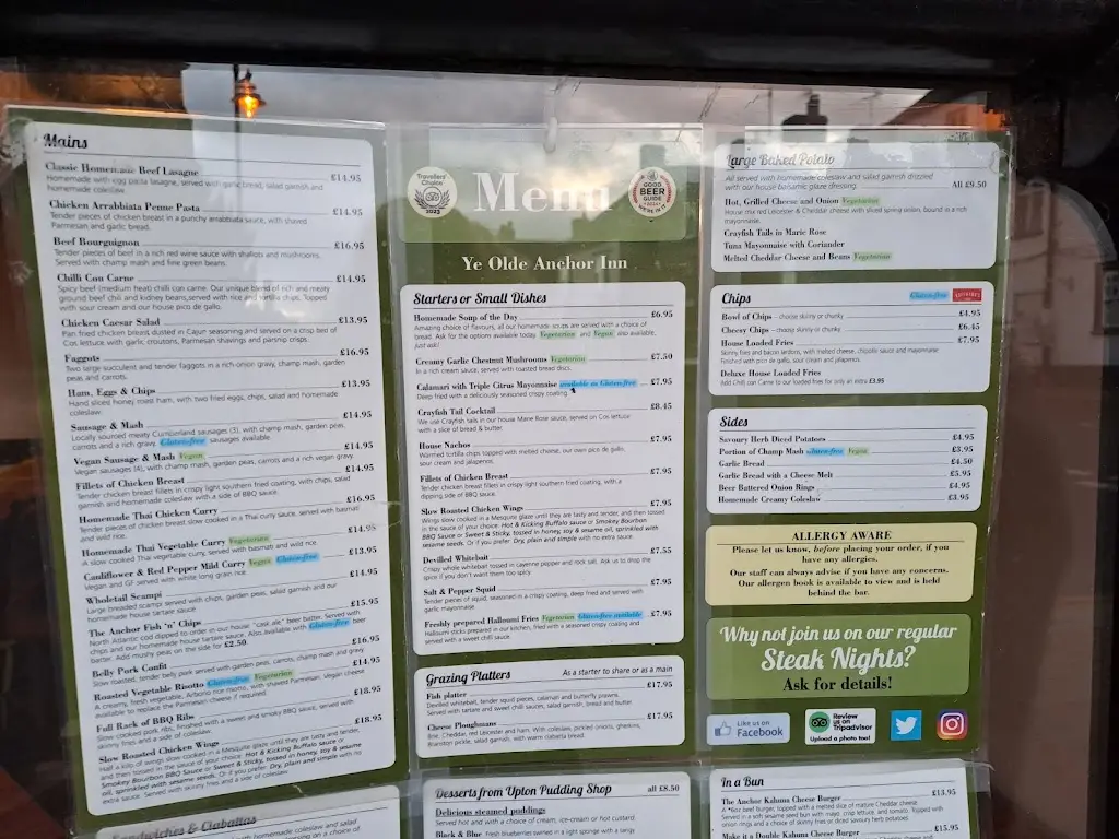 Menu_Ye Olde Anchor Inn_Upton_image_1