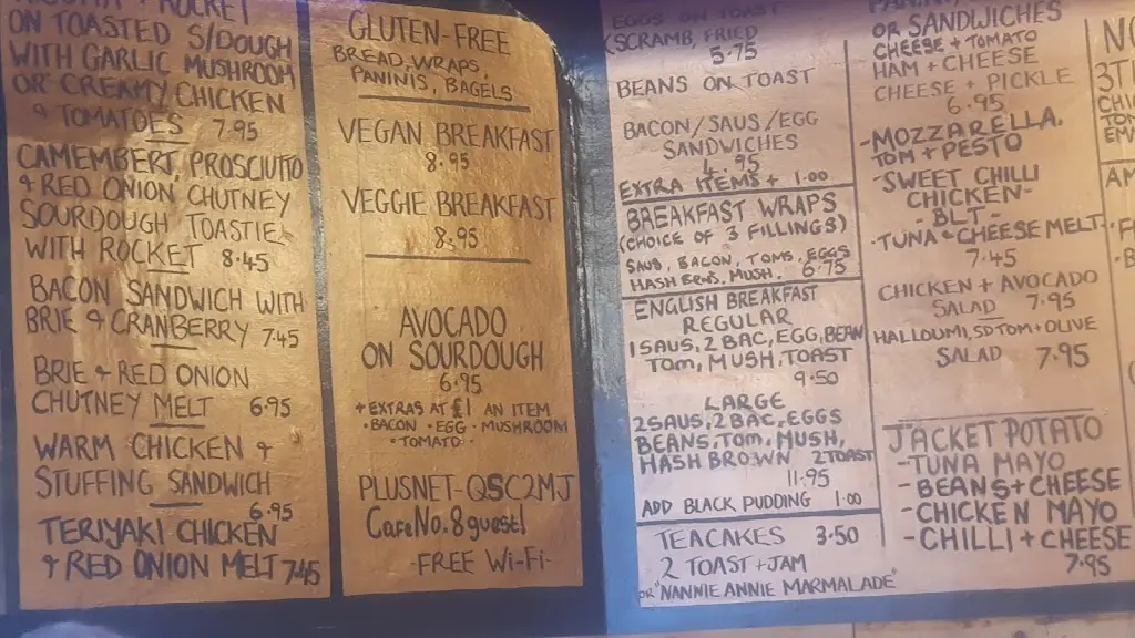 Menu_Cafe No.8_Upton_image_1