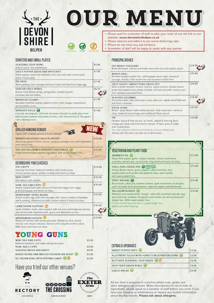 Menu_The Devonshire_Belper_image_1