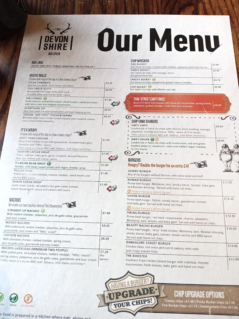 Menu_The Devonshire_Belper_image_4