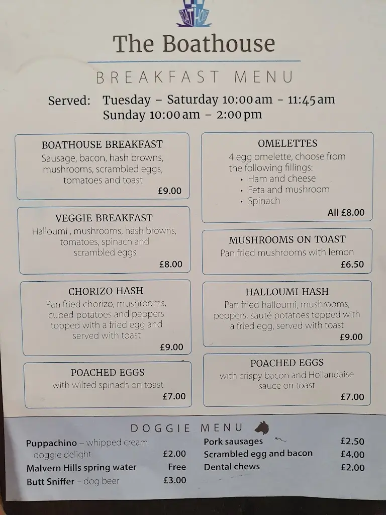 Menu_The Boathouse_Upton upon Severn_immagine_1