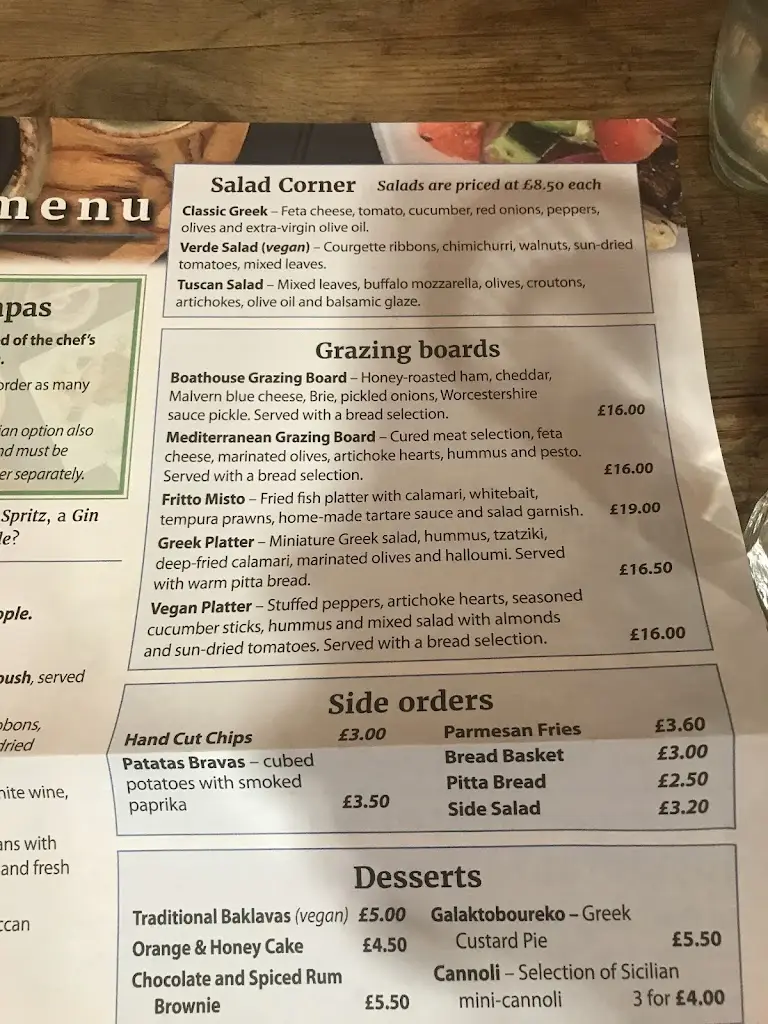 Menu_The Boathouse_Upton upon Severn_immagine_2