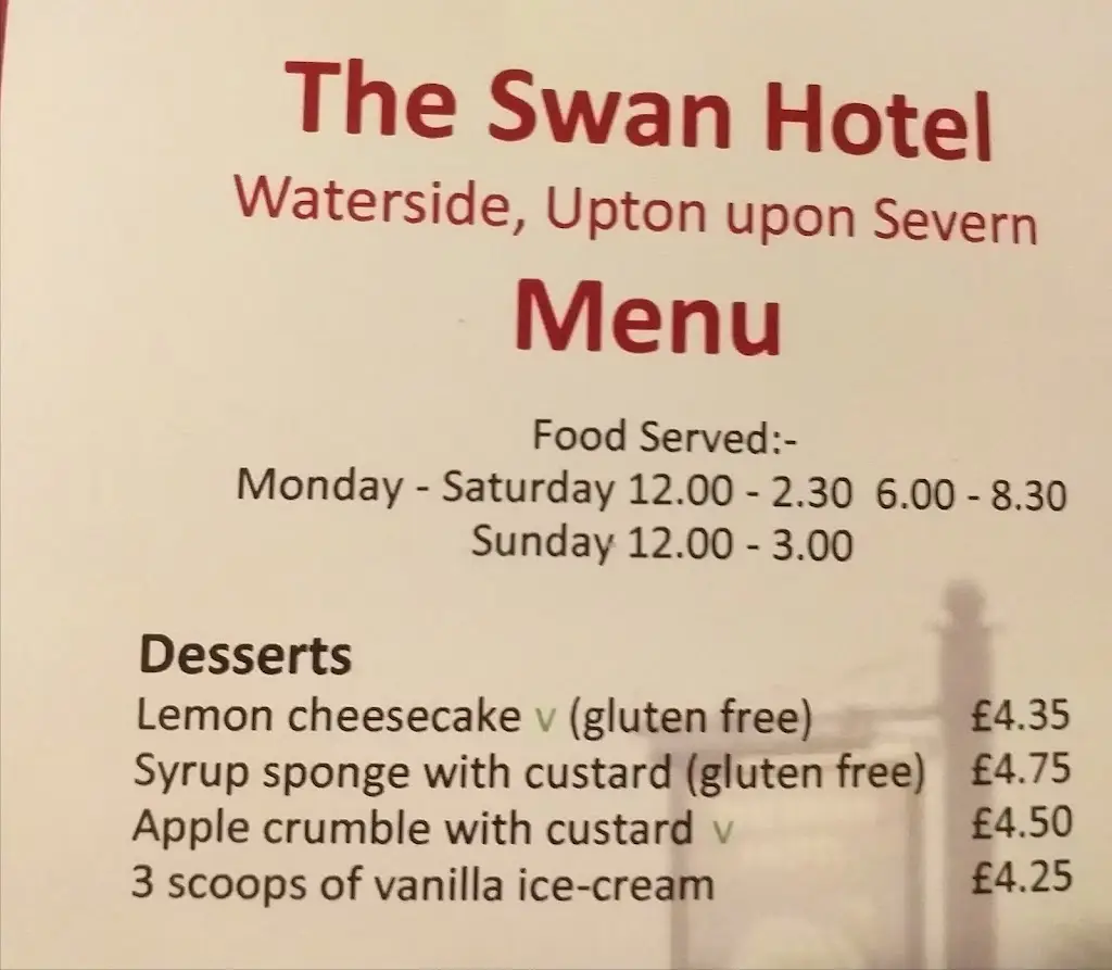 Menu_Swan Hotel Upton on Severn_Upton upon Severn_image_4