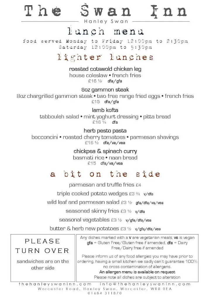 Menu_The Swan Inn_Upton upon Severn_image_2