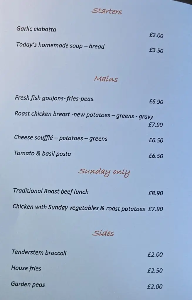 Menu_The Inn at Welland_Upton upon Severn_image_1
