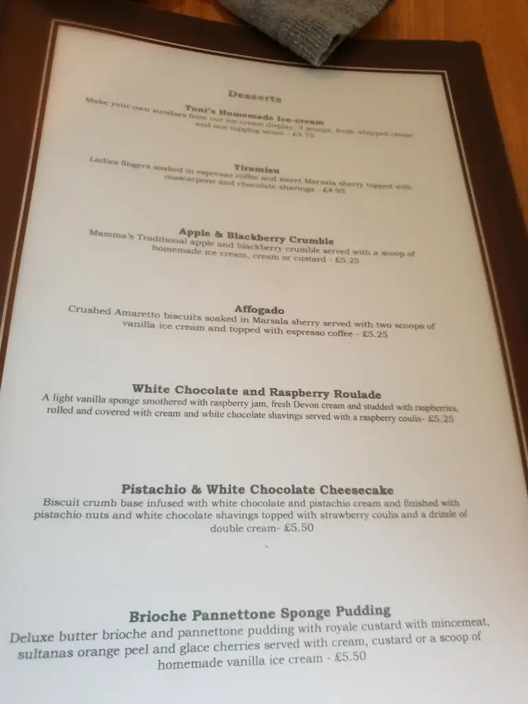 Menu_La Calabria_Wales_image_3