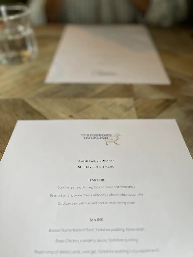 Menu_The Stubborn Duckling Ltd_Wales_image_1