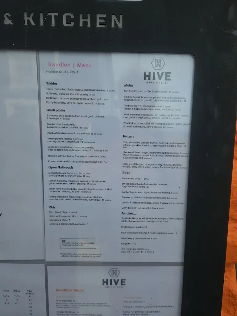 Menu_The Hive_Wales_image_2