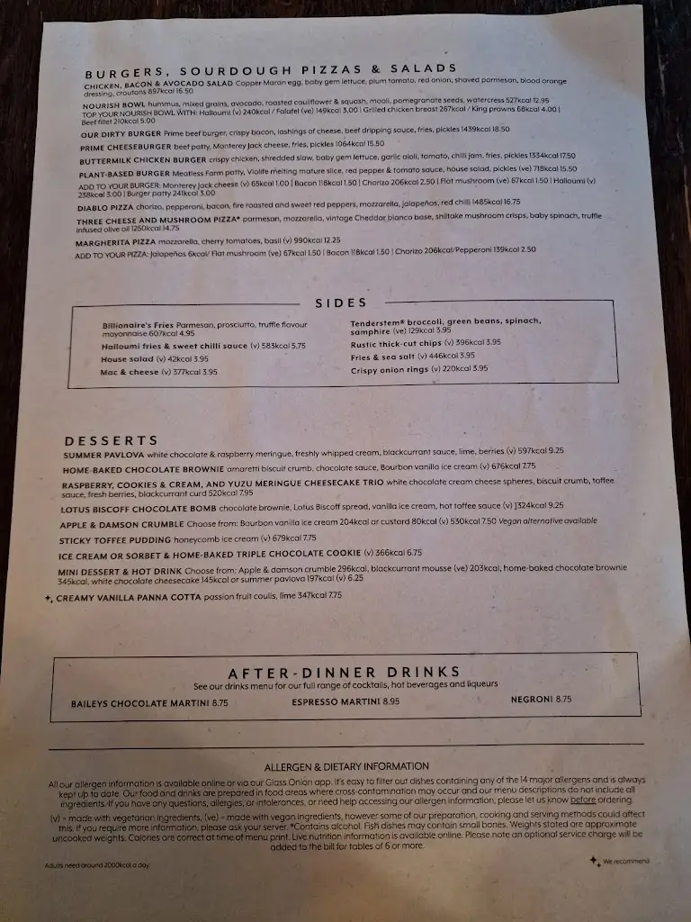 Menu_St George & Dragon Wargrave_Wargrave_image_2