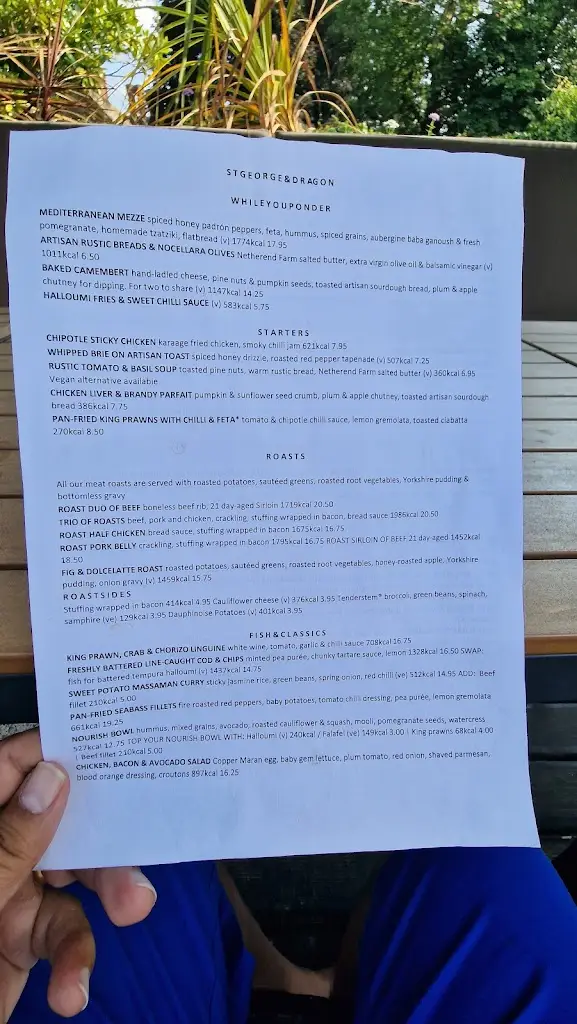 Menu_St George & Dragon Wargrave_Wargrave_image_3