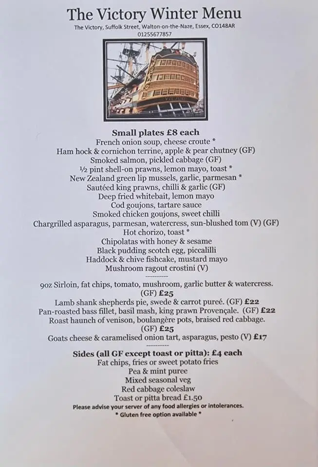 Menu_The Victory_Walton-on-the-Naze_image_1