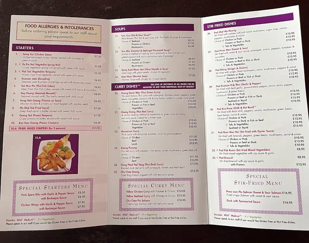 Menu_Pearl of Samui Thai Restaurant_Walton-on-the-Naze_immagine_1