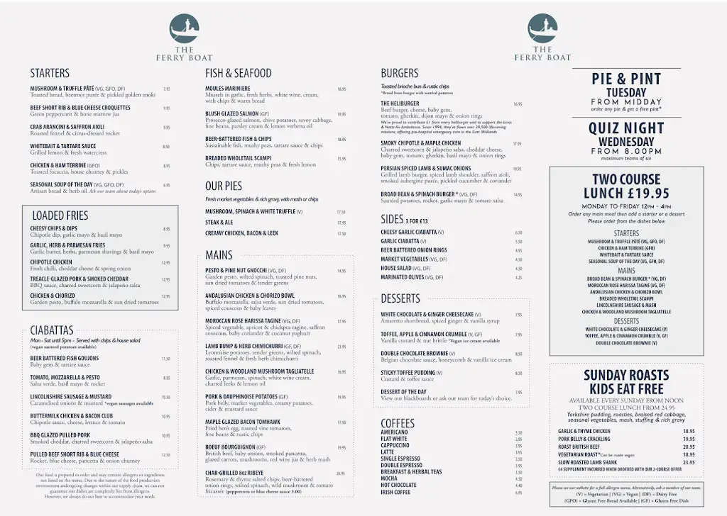 Menu_The Ferry Boat - Pub & Kitchen_Washingborough_image_1