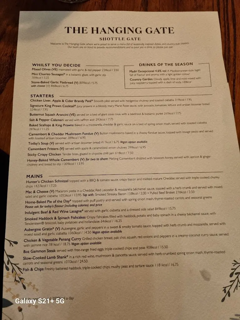 Menu_The Hanging Gate_Belper_image_1