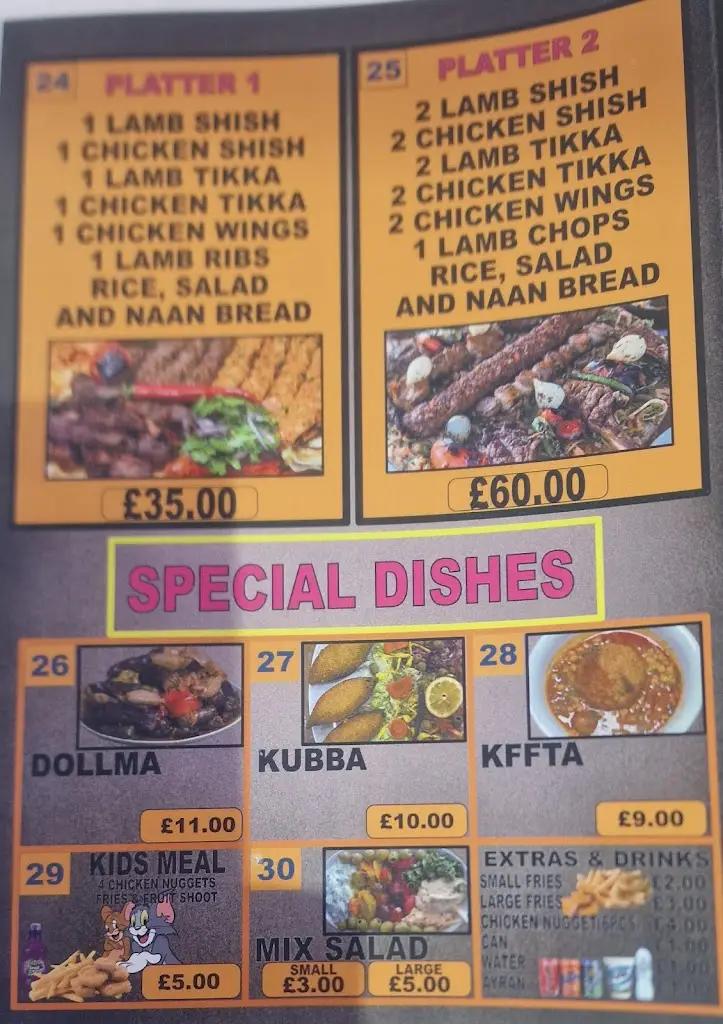 Menu_Azad's Kurdish Restaurant_Walsall_imagen_3
