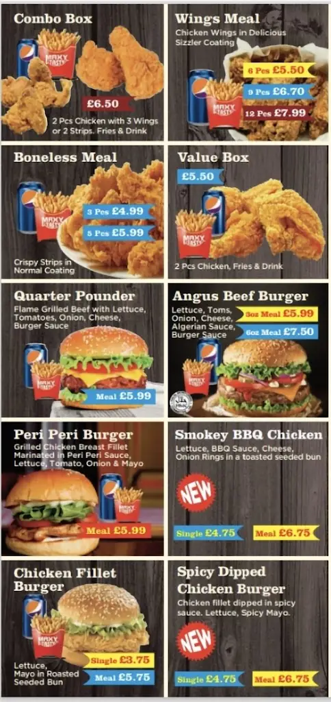 Menu_Maxy Tasty_Walsall_image_2