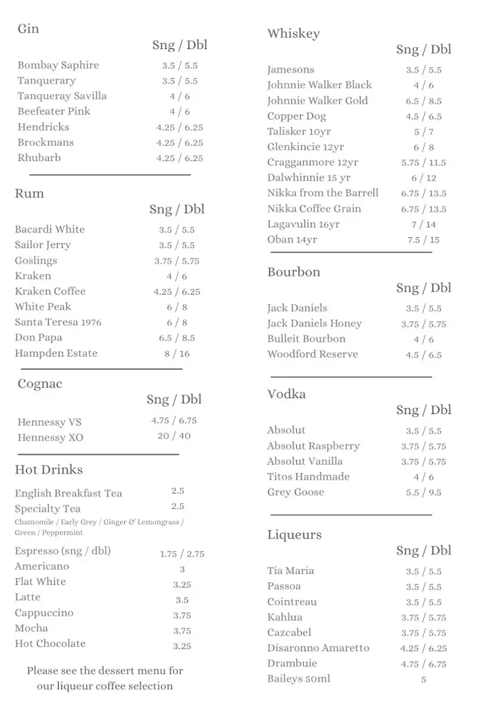 Menu_The Palfrey At New Inn_Belper_image_1