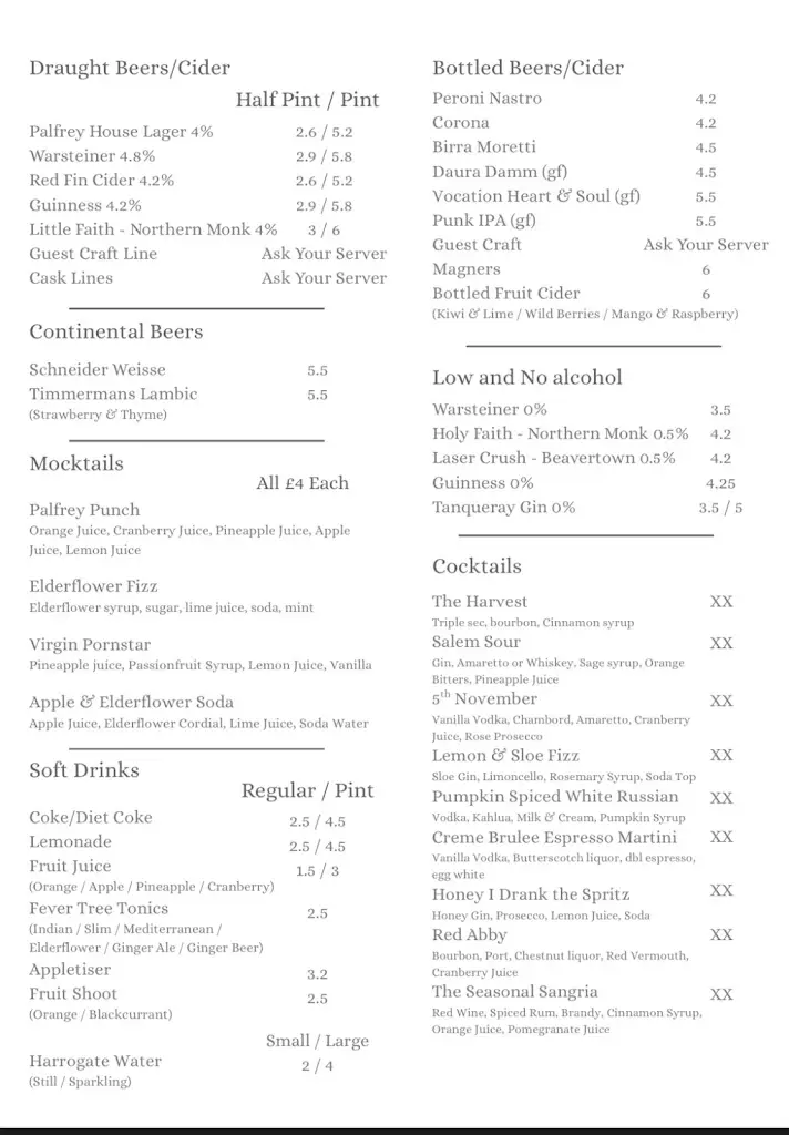 Menu_The Palfrey At New Inn_Belper_image_2