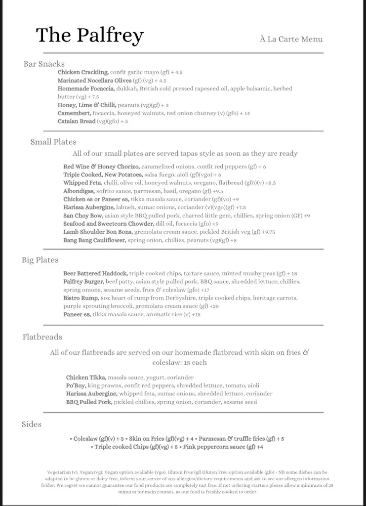 Menu_The Palfrey At New Inn_Belper_image_4