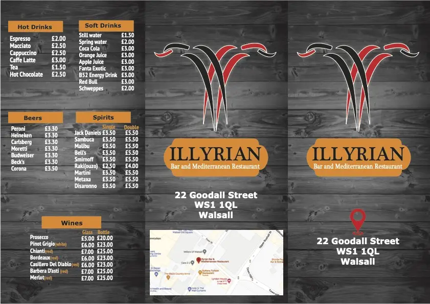 Menu_Illyrian Bar & Mediterranean Restaurant_Walsall_image_2