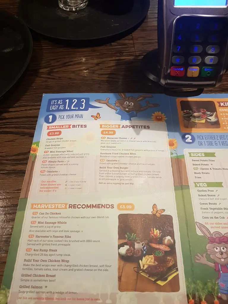 Menu_Harvester George Stephenson_Walsall_image_4