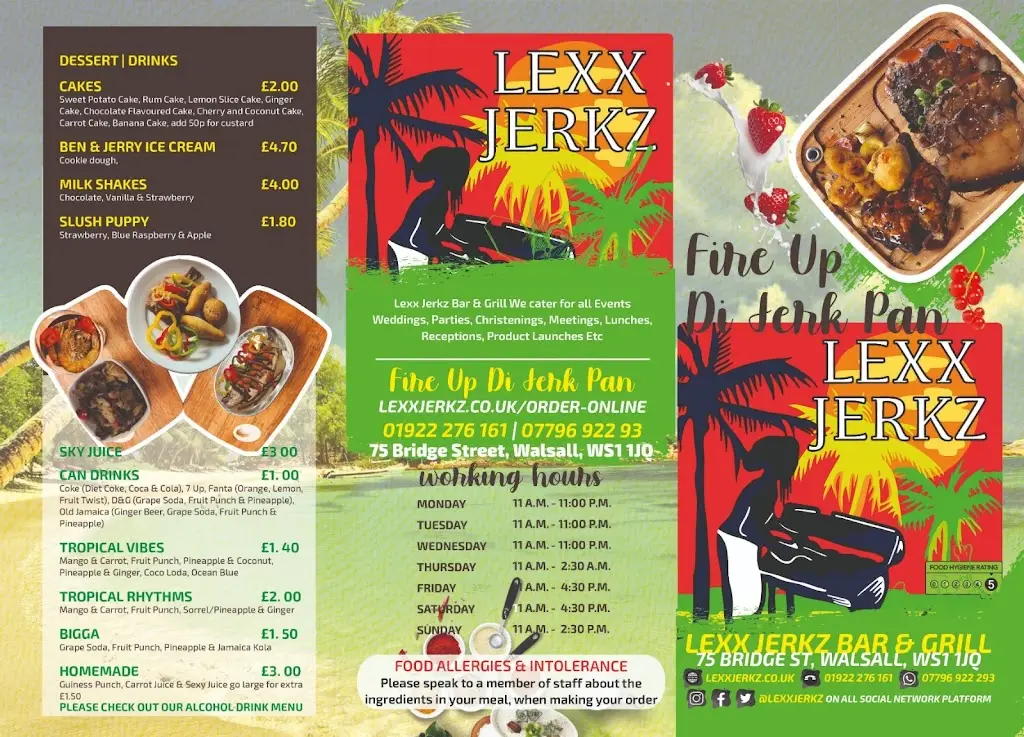 Menu_Lexx Jerkz Bar & Grill_Walsall_image_1