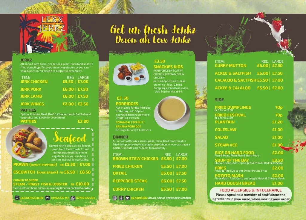 Menu_Lexx Jerkz Bar & Grill_Walsall_image_2