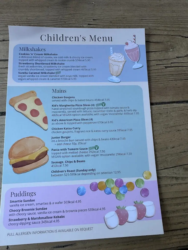 Menu_The Horseshoe_Warlingham_image_2