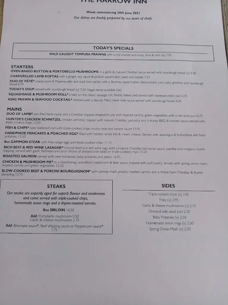 Menu_The Harrow Inn_Warlingham_image_3
