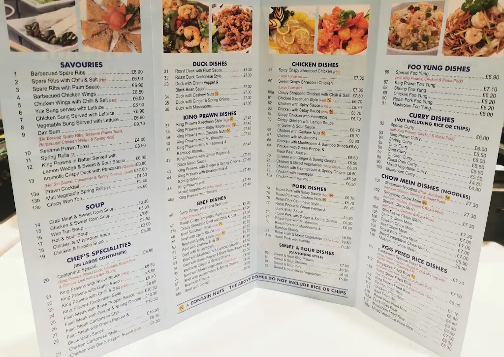 Menu_The Village Cantonese_Water Orton_image_1