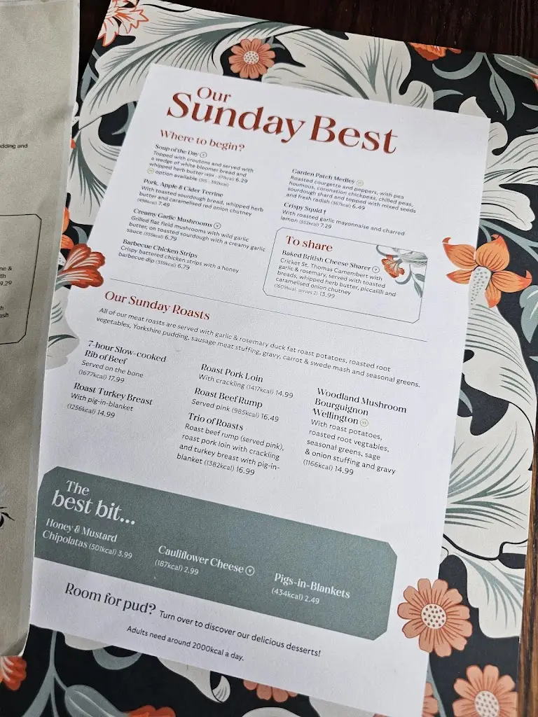 Menu_The Bridge_Waterbeach_image_4