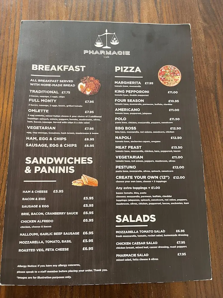 Menu_Pharmacie Cafe Pizzeria_Waterbeach_image_1