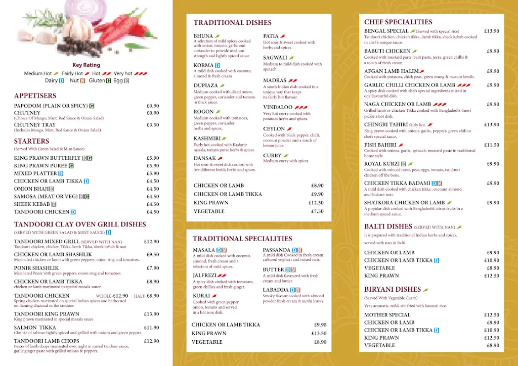 Menu_Miah's Indian & GRILL_Waterbeach_image_1