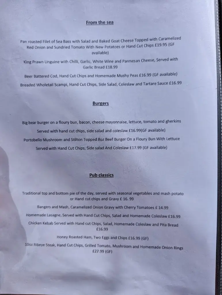 Menu_North Pole_Wateringbury_image_1