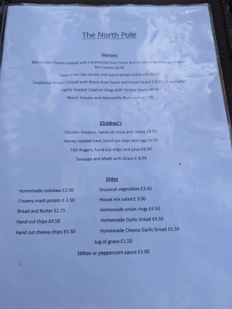 Menu_North Pole_Wateringbury_image_4