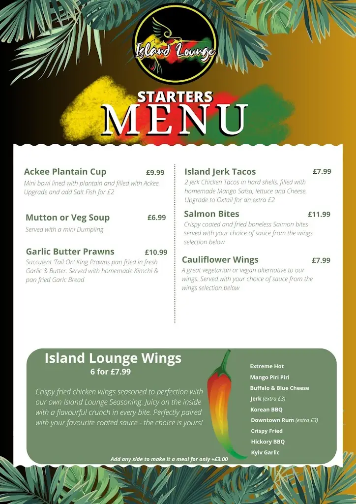 Menu_Island Lounge_Wednesbury_image_4