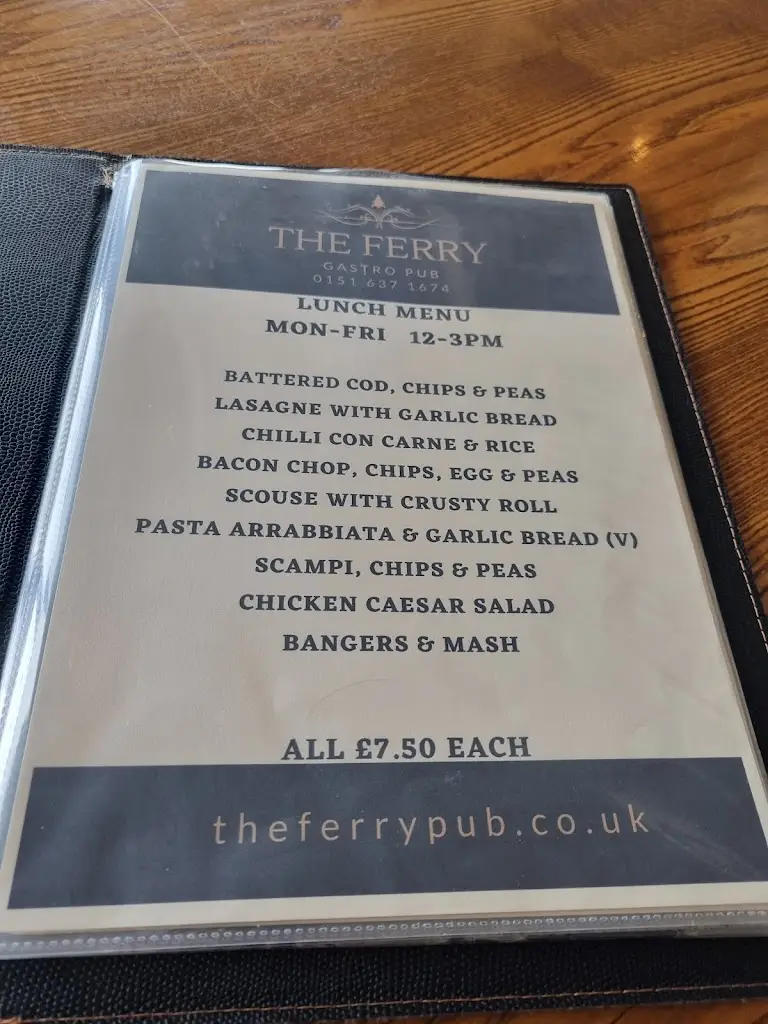 Menu_The Ferry_Wallasey_image_3