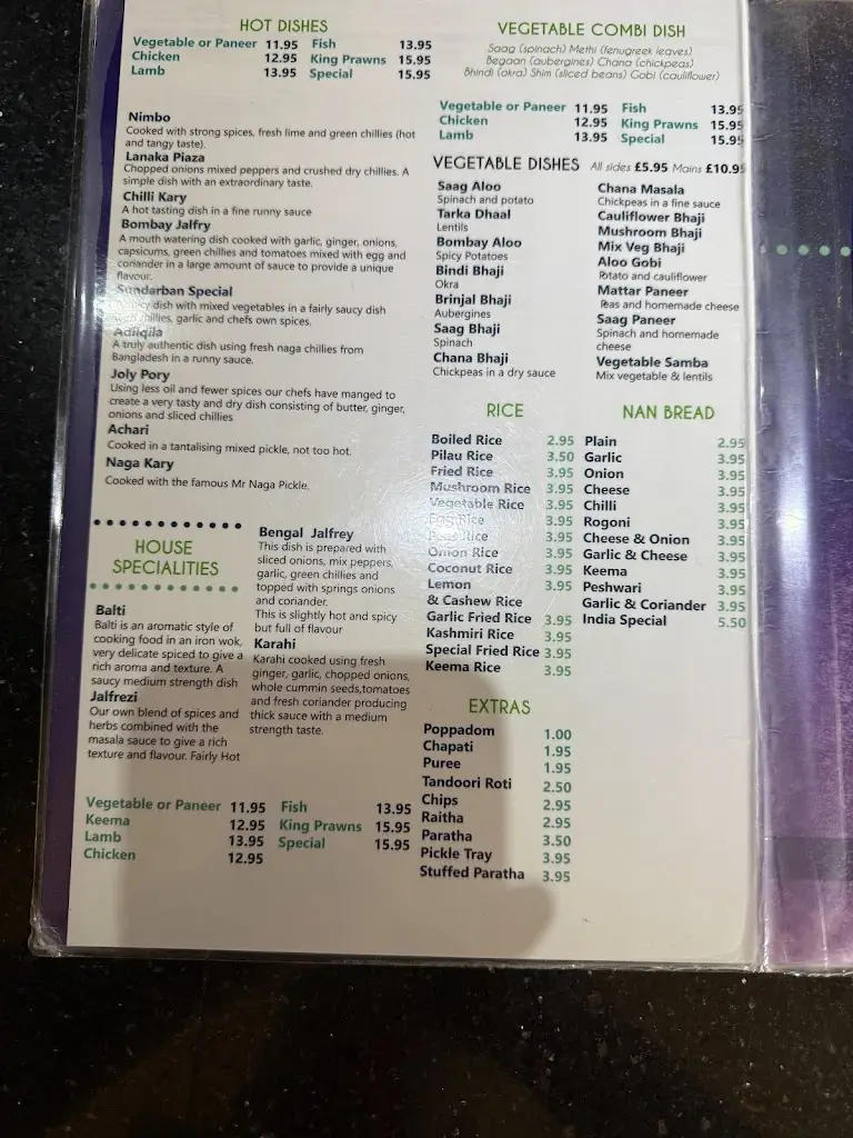 Menu_Taste of India_Bedale_image_1