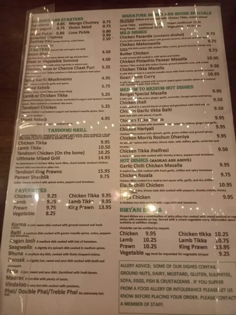 Menu_Elachi Indian restaurant in Liscard Wallasey_Wallasey_image_2
