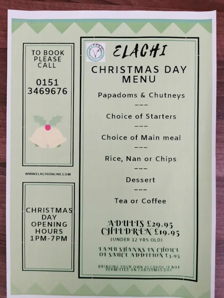 Menu_Elachi Indian restaurant in Liscard Wallasey_Wallasey_image_4