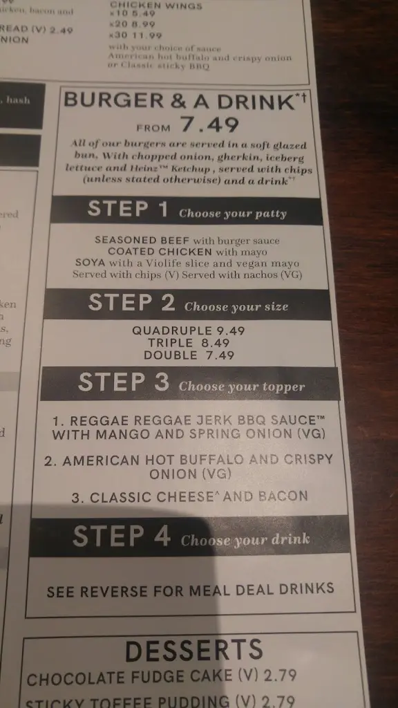 Menu_Washington Arms_Washington_image_3