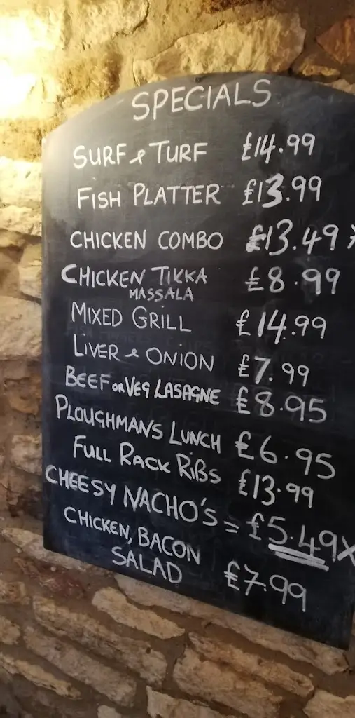 Menu_The Plume Of Feathers, Weedon_Weedon Beck_image_4